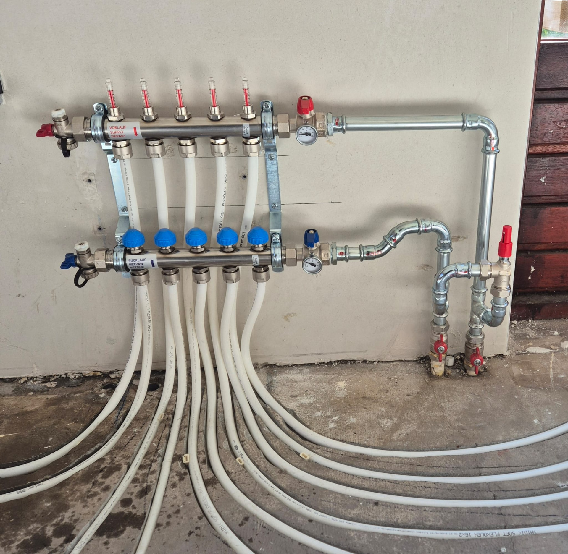 Vloerverwarming verdeler