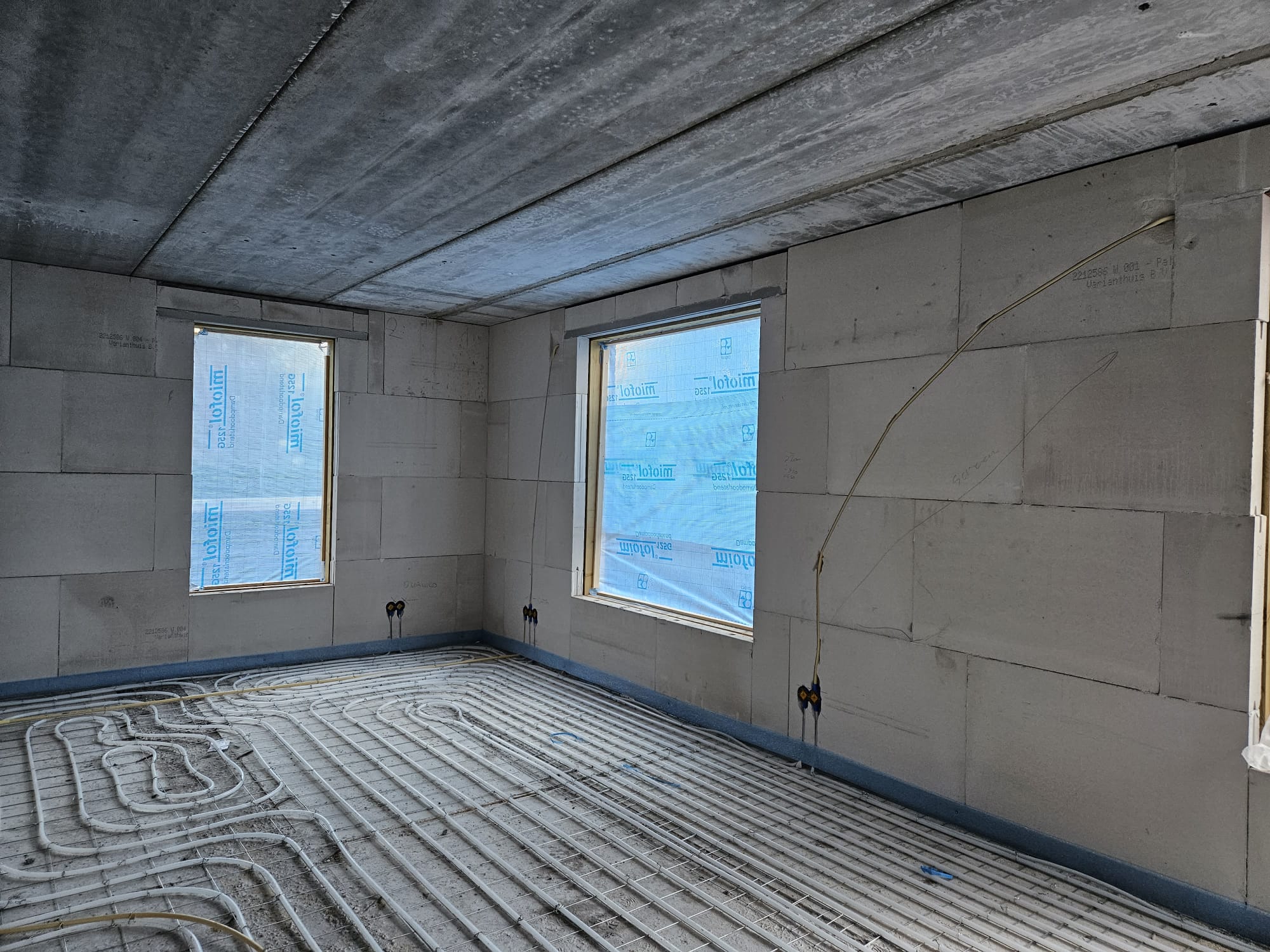 Vloerverwarming in nieuwbouw